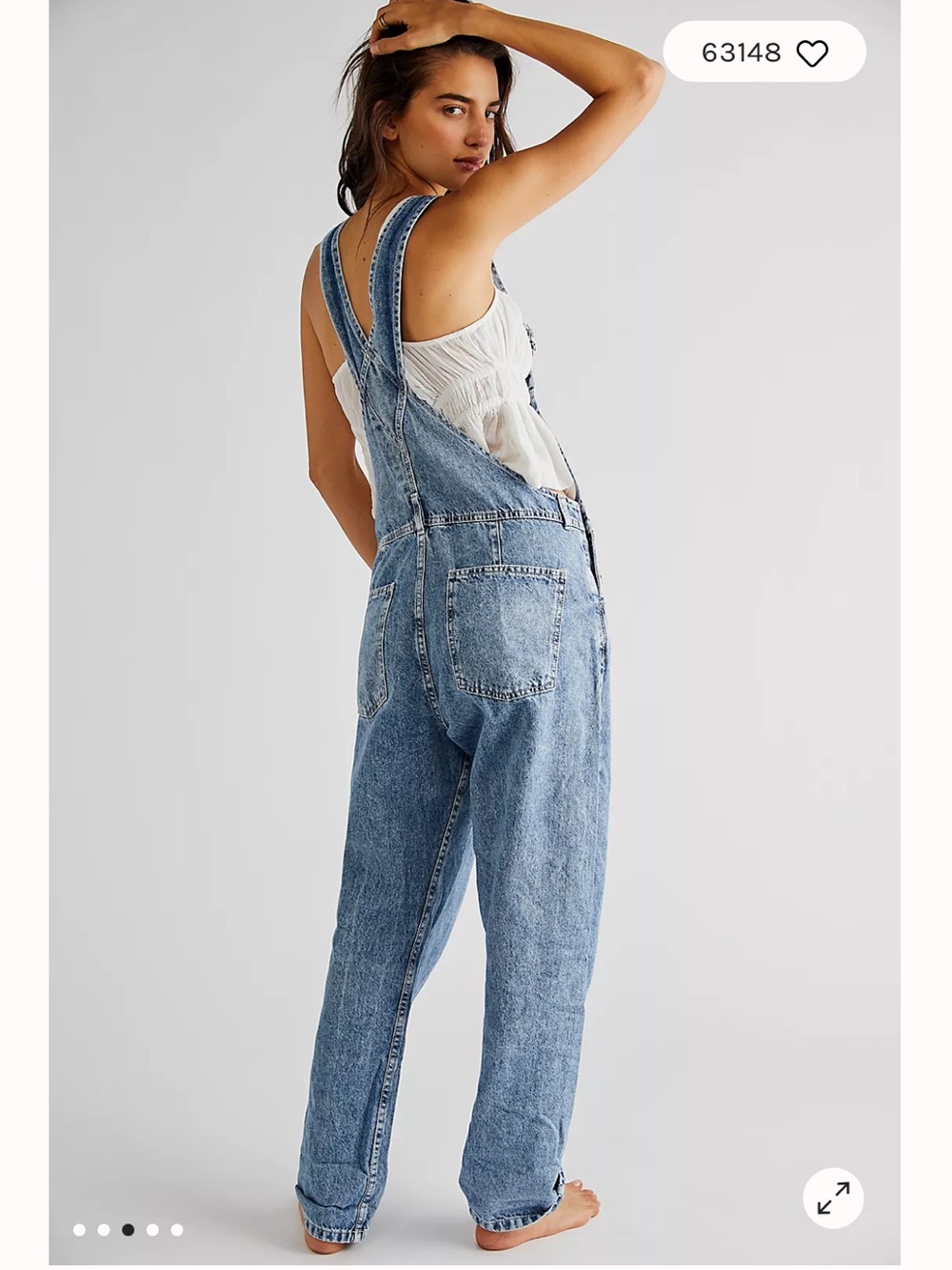Free People We The Free Ziggy Denim Overalls - Picture 3 of 12